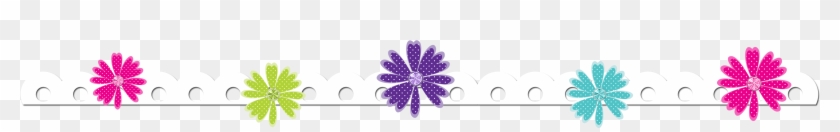 Elower Clipart Bottom Border - Border Line Flower Png #1000613