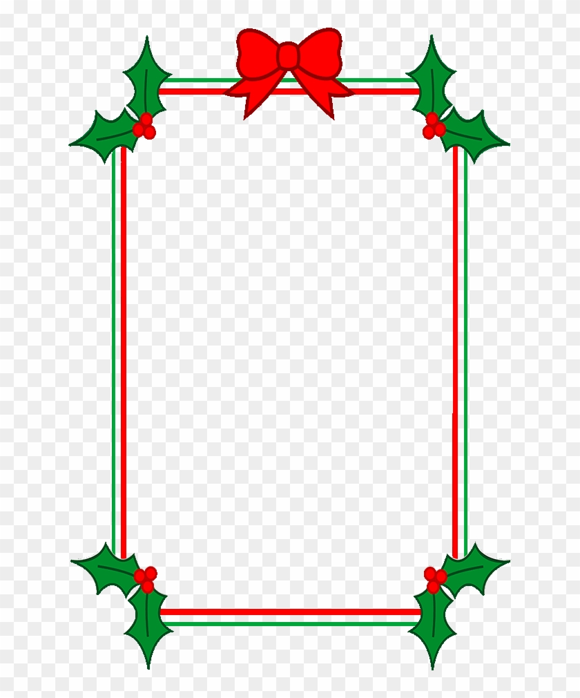 Santa Clipart Border - Margenes Para Cuadernos De Navidad #1000697