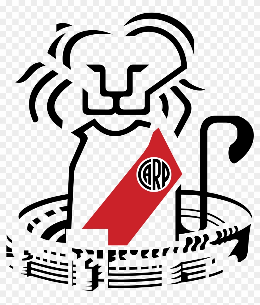 Club Atletico River Plate Logo Black And White - De Club Atletico River Plate #1000759
