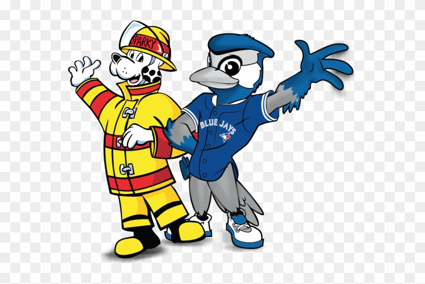 Blue Jay Clipart Mascot - Sparky The Fire Dog #1000817