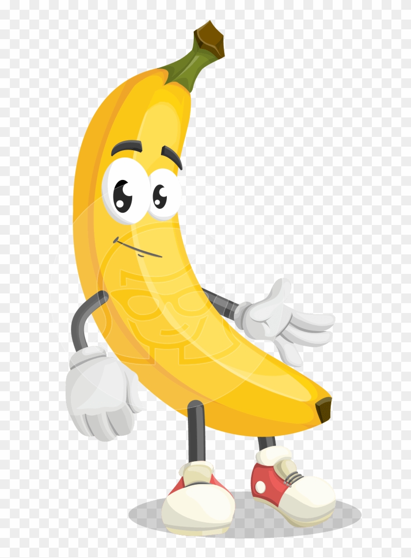 Banana Peelstrong - Banana Cartoon Png #1000833