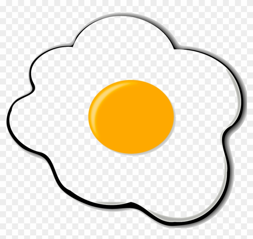 Fried Egg Clipart Fri - Clip Art #1000893