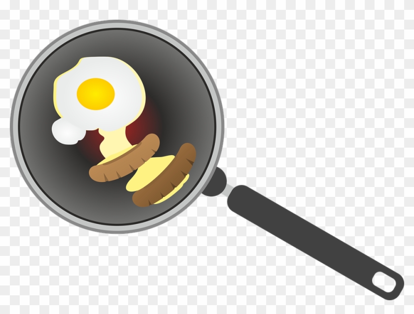 Fried Egg Clipart Hot Frying Pan - Frying Pan #1000900