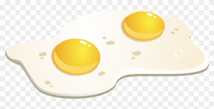 Free Two Fried Eggs Clip Art - Omelette #1000927