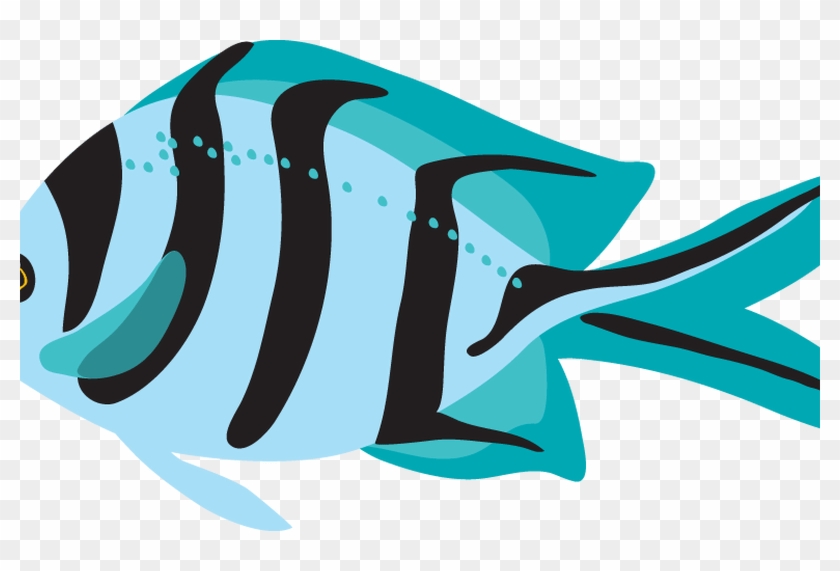 Ocean With Fish Clipart Ocean Fish Clip Art Tropical - Fish Clipart #1000990