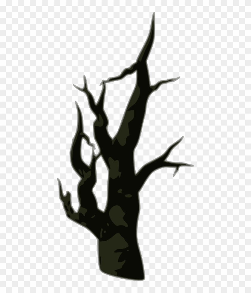 Dead Tree Svg Vector File, Vector Clip Art Svg File - Halloween Tombstone Sticker (rectangle) #1001056