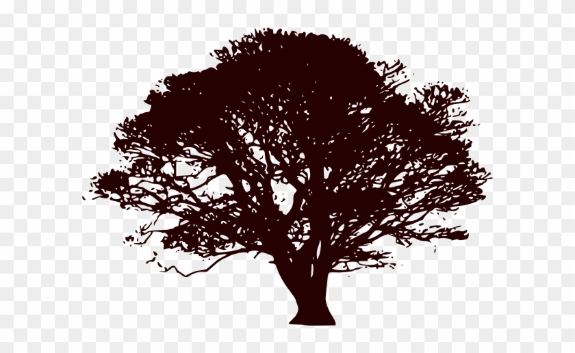 Dead Tree Clipart Wide Tree - Black And White Tree Clipart #1001075