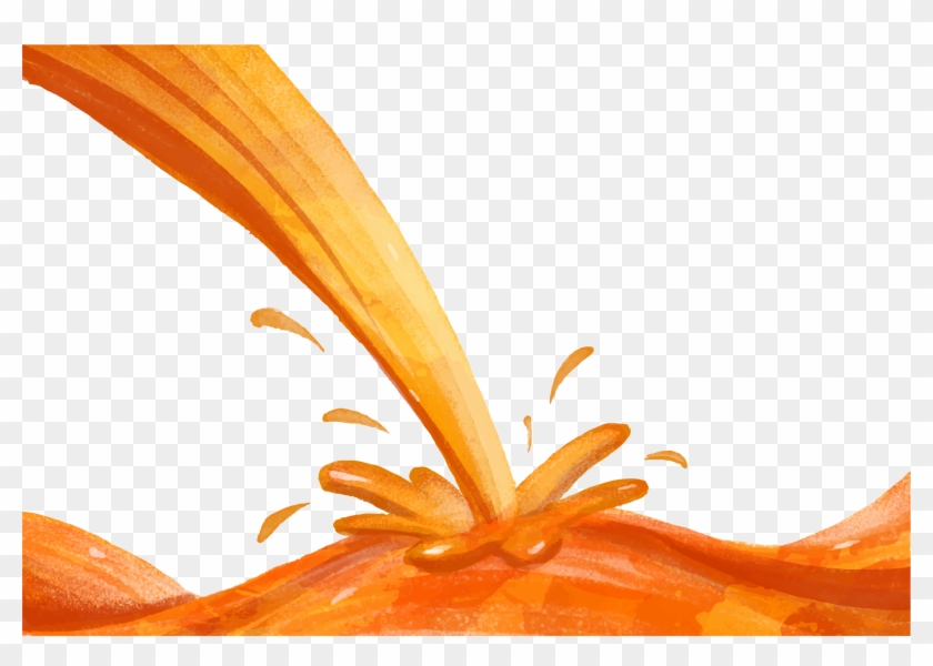 Orange Juice Slices Apple Juice - Orange #1001194