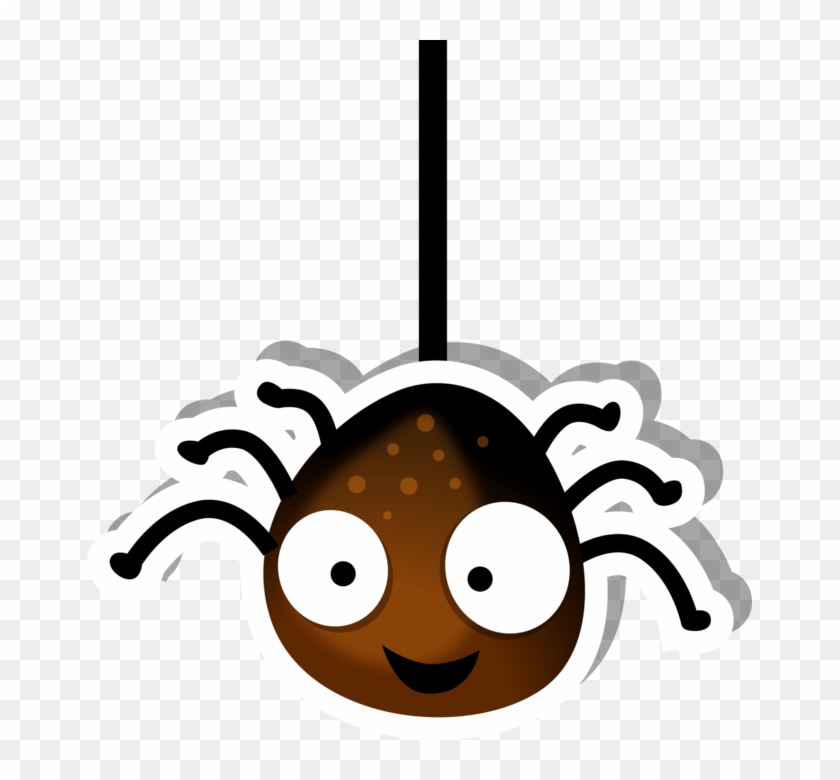 Cute Spider Hanging Sticker - Cartoon #1001199