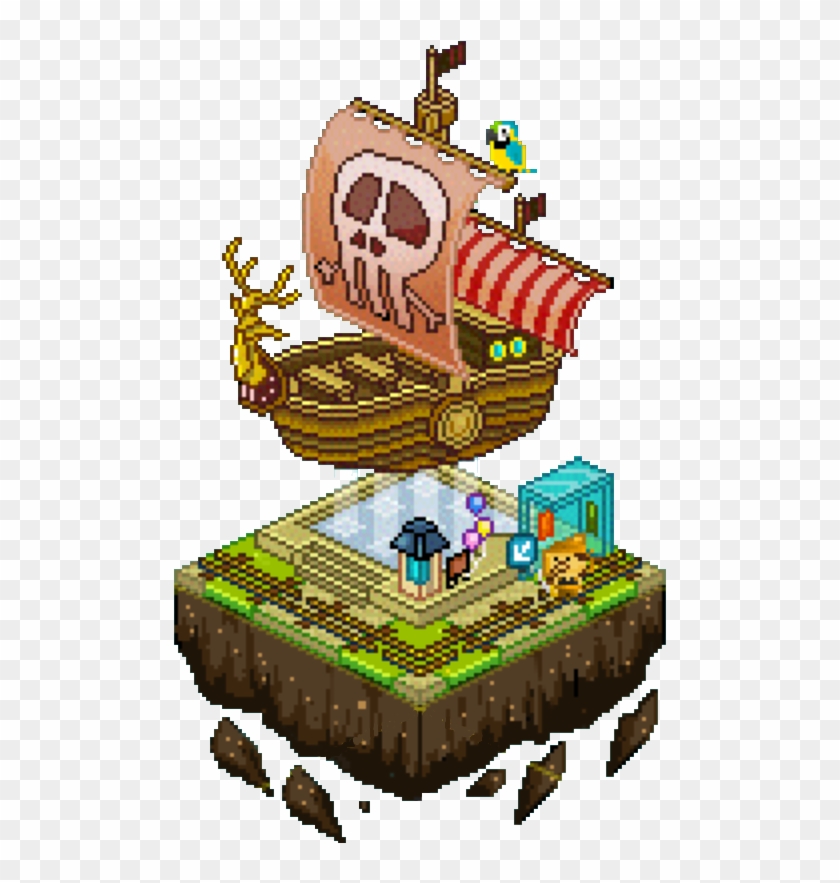 Pirate Ship - Pixel Art Pirate Ship #1001291