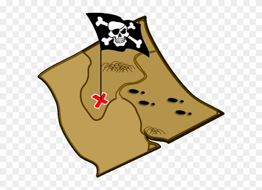 Pirate Treasure Clipart Jake The Pirate Treasure Map - Treasure Map Clip Art #1001293