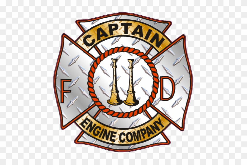 Captain Fire Company - 1st Assistant Fire Chief Helmet Sticker #1001411