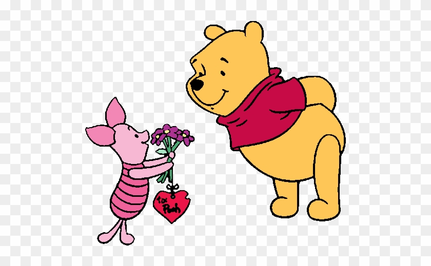 Valentine`s Day Clipart Animal - Winnie The Pooh Walking #1001422.