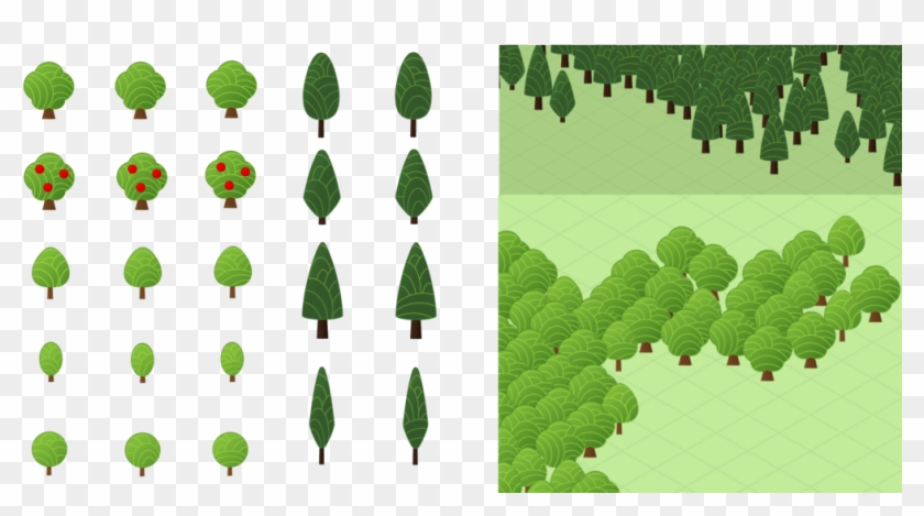 Cute Map Icons - Map Icon Tree Png #1001498
