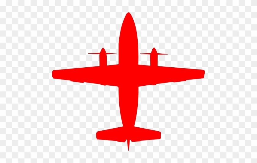 Bae Jetstream 31 Red Silhouette Vector Image - Jet Stream Clipart #1001528