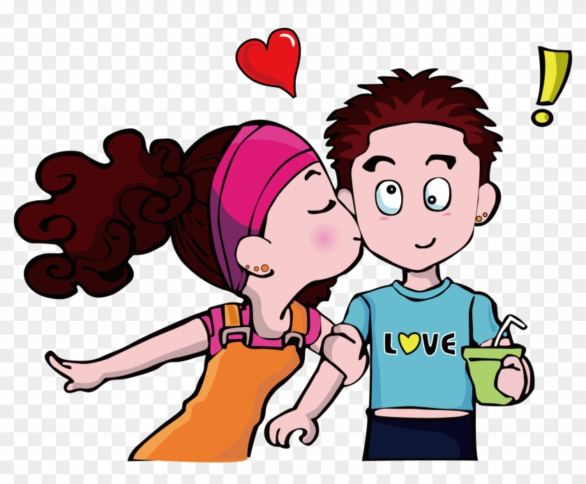 Tiff Icon - Cartoon Couple - Besos En Dibujos Animados #1001727