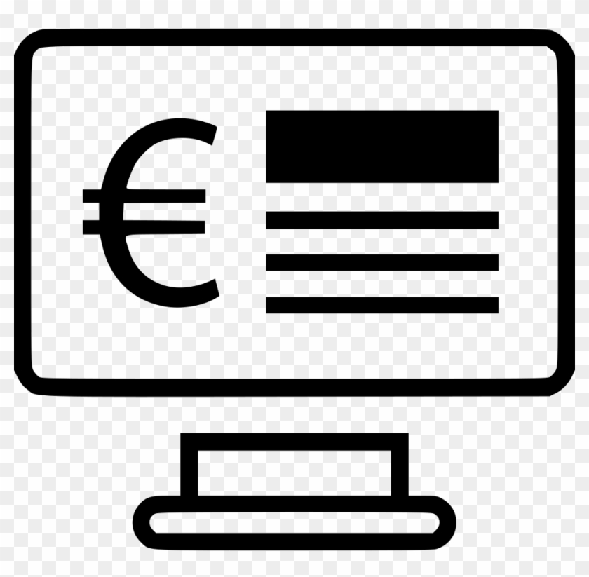 Banking Bank Euro Sign Currency Business Comments - E Learning Icon Png #1001743