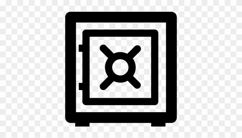 Bank Safe Box Vector - Safe Icon Vector Free #1001799