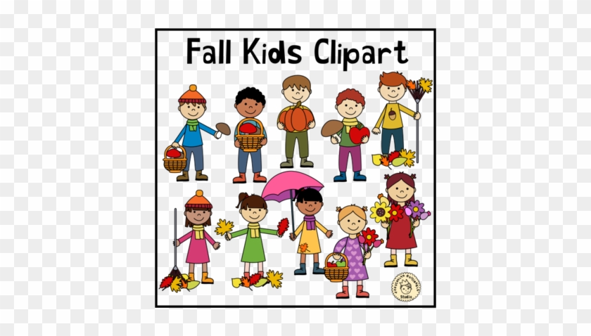 Fall Kids Clipart - Cartoon #1001860