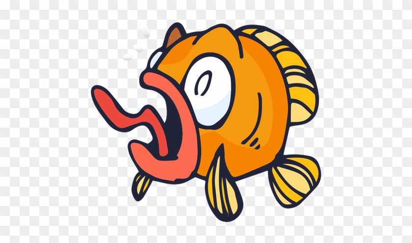 Orange Fish Cartoon - Fish Cartoon Transparent Background #1001911