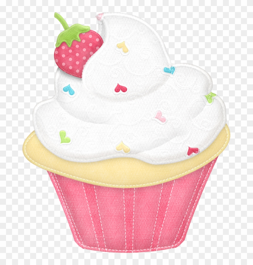Cute Cliparts ❤ ○•‿t✿p⁀cupcakes‿✿⁀•○ - June Cupcake Clipart #1002095