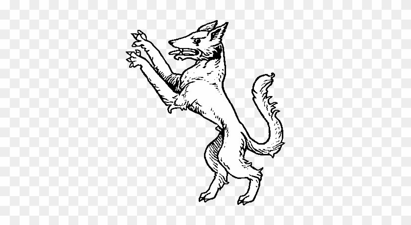 Click To R - Heraldic Wolf #1002301