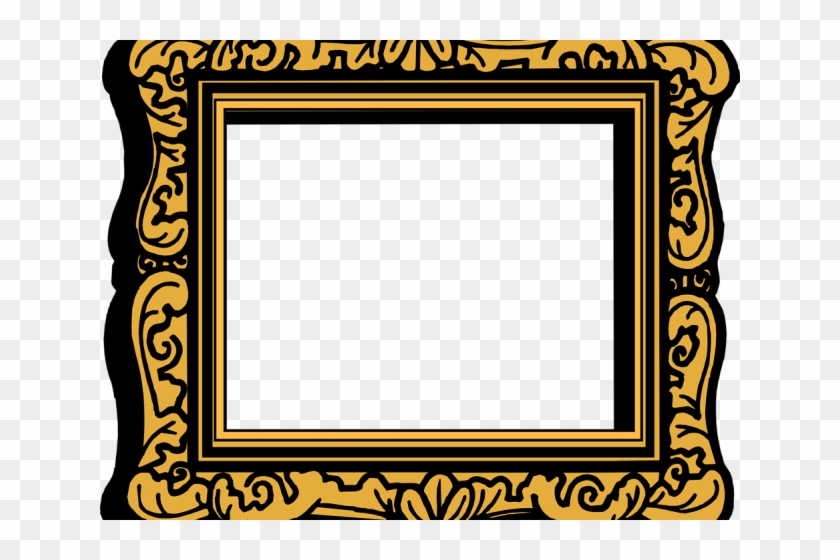 Portrait Clipart Framed - Transparent Frame Clipart Gold #1002314