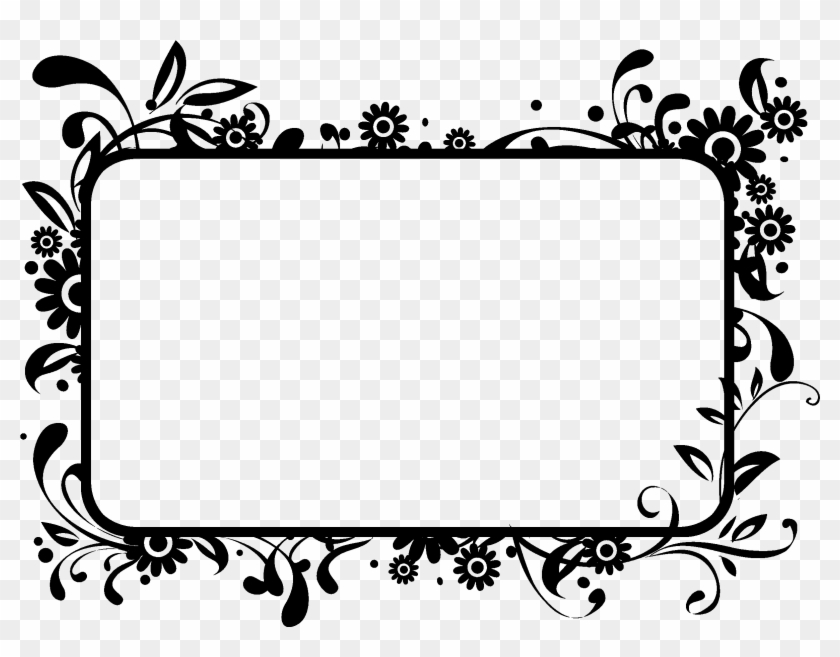 Clipart Hd Abstract White - Borders Clipart Black And White #1002344