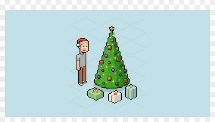 How To Create And Animate A Pixel Christmas Tree Free - Chistmas Tree Pixel Png #1002353