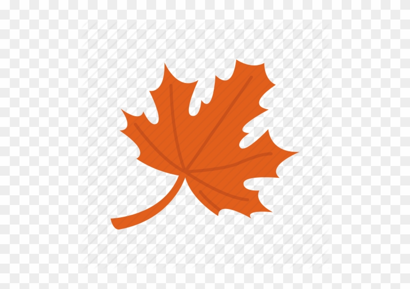 Autumn Leaves Icon In Flat Style Isolated On White - Leaf #1002439