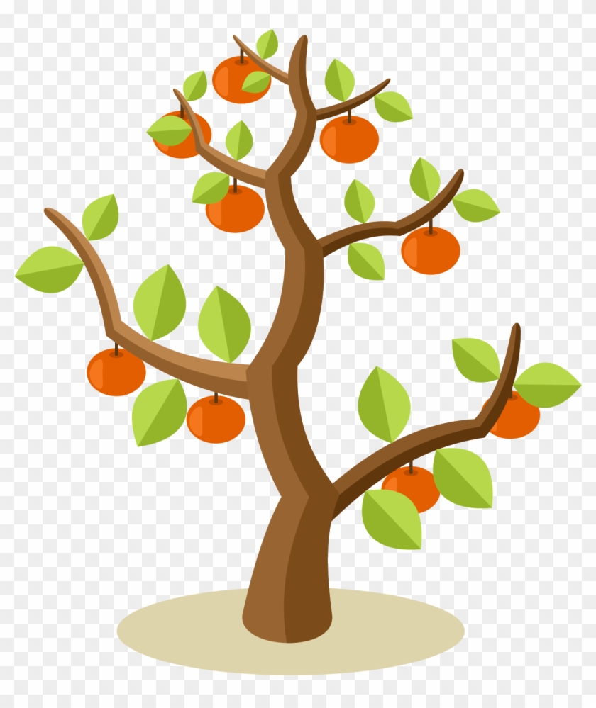 Apple Fruit Tree Clip Art - Fruit Tree Vector #1002473