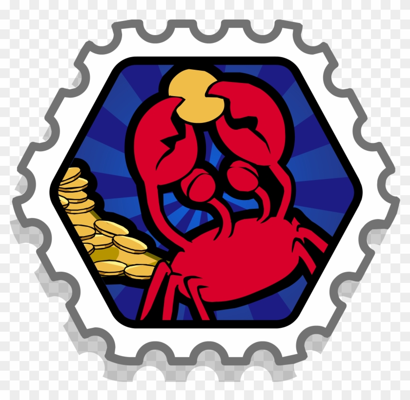 Crab's Treasure - Club Penguin System Defender Stamps #1002617