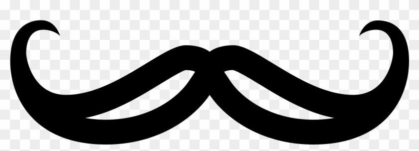 Handlebar Moustache Clip Art - Clip Art #1002673