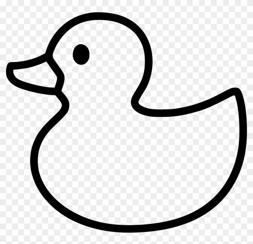 Letter D Is For Duck Coloring Page Free Printable - Rubber Duck Drawing #1002731