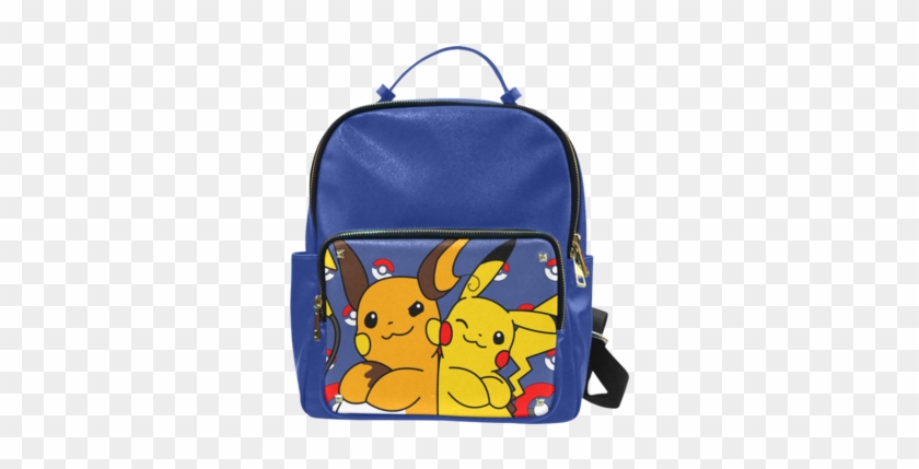 Sale Pokemon Pikachu Print Leather School Backpack - Yimao Hand Painted Deer Leather Backpack Fashion Handbags #1002937