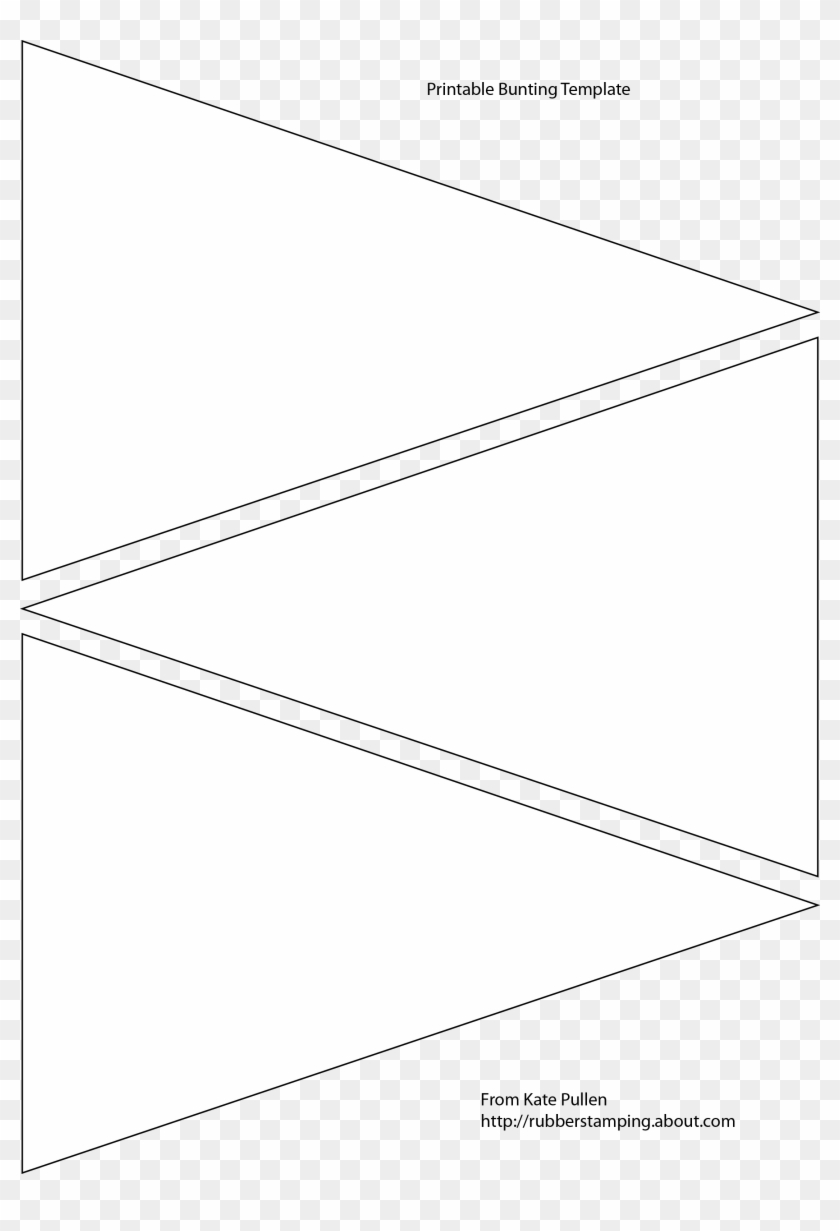 Printable Pennant Banner Template Âœ¿ Event Planning - Bunting In Triangle Banner Template Free