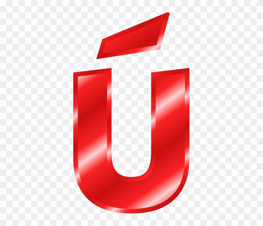 Alphabet, U, Ú, Umlaut, Mutated Vowel, Abc, Letter - Big Red Letter U #1002978