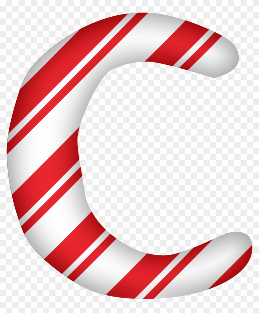Download And Use C Png Clipart - Candy Cane Letters Printables #1002982