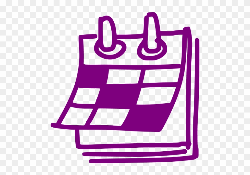Summer Schedule Updates - Calendar Icon Purple #1003194