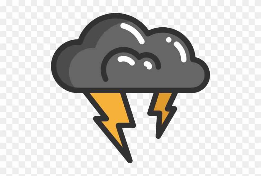 Storm Icon - Rain Cloud Cartoon Png #1003239