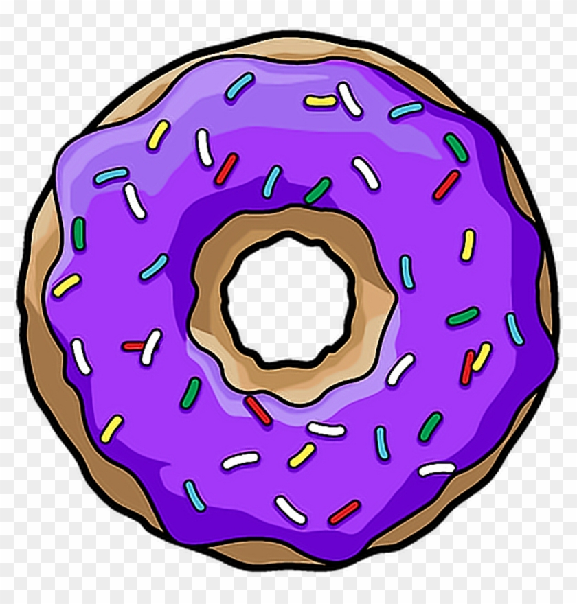 Scpurple Dona Purple Morado Donut - Png Donut #1003312