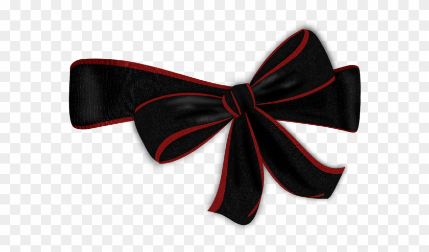 Black Bow Clipart - Red And Black Bow #1003390