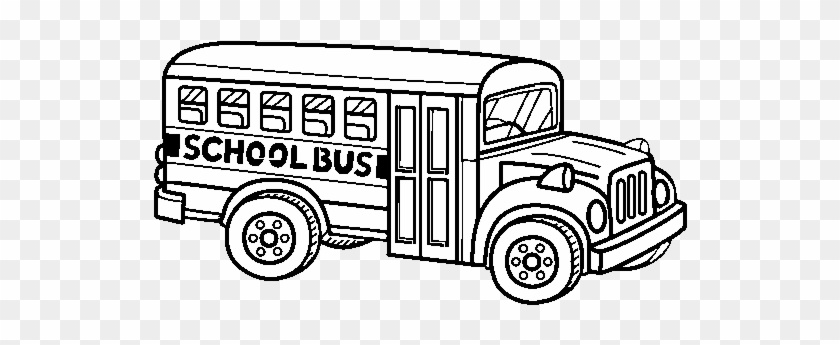 American School Bus Coloring Page - Dibujo De Un Autobús Escolar #1003425