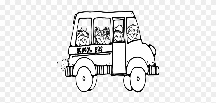 Coloring Trend Thumbnail Size Simple School Bus Coloring - School Bus Clip Art Black And White #1003437