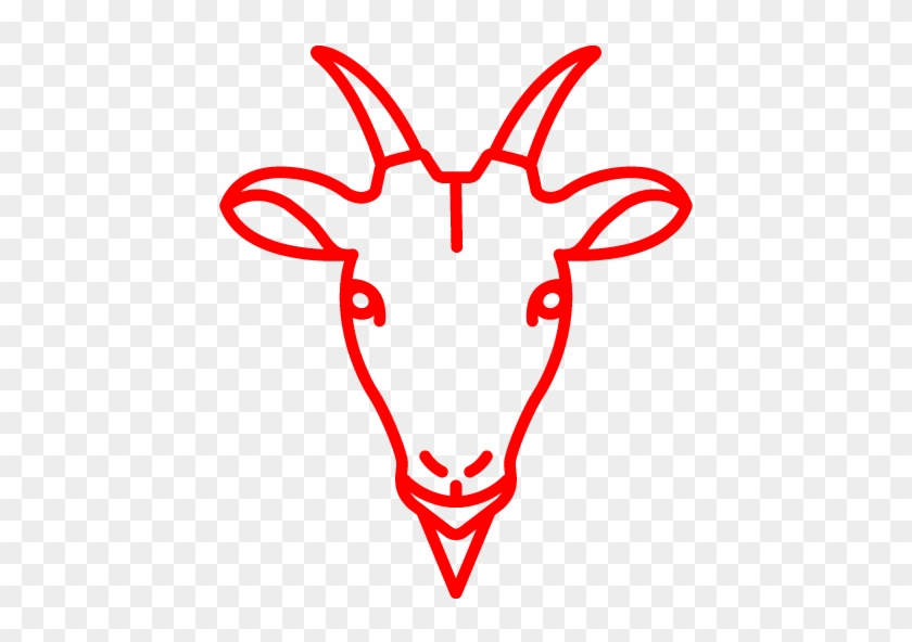 Free Red Goat Icon - Disegno Capra Da Stampare #1003485