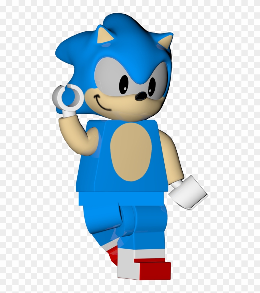 Lego Classic Sonic Render - Lego Dimensions #1003536