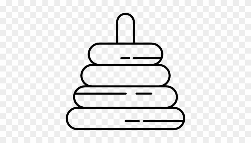 Ring Stacker Vector - Line Art #1003581