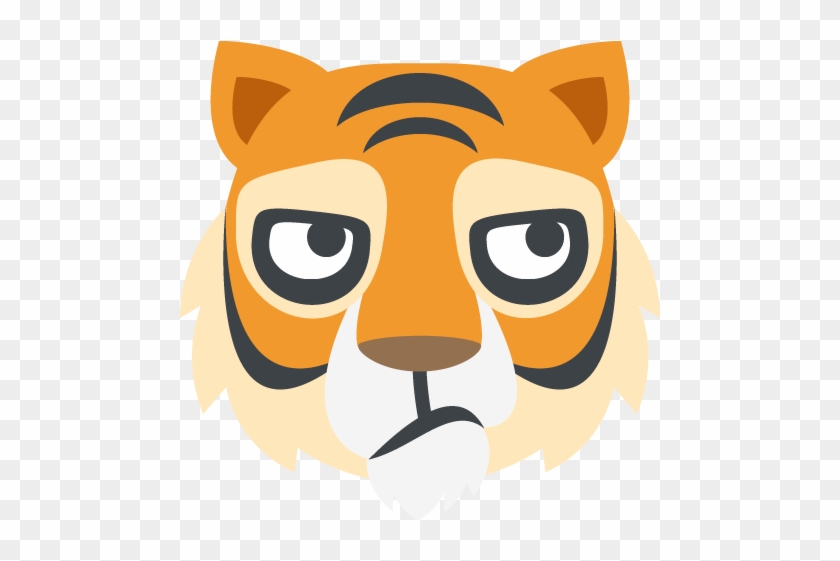 Tiger Face Emoji Vector Icon Free Download Vector Logos - Emoji #1003735