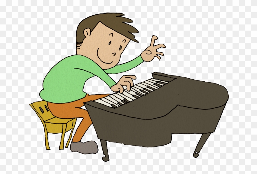 ピアノと歌は上達に、かかせません - ピアノ を 弾く イラスト #1003769