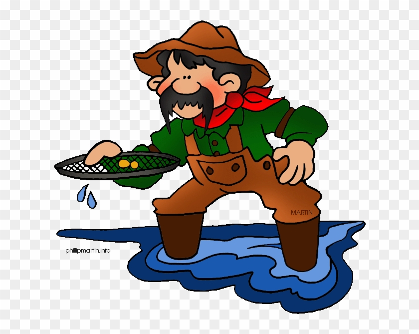 Gold Rush Clip Art - Panning For Gold Clip Art #1003812